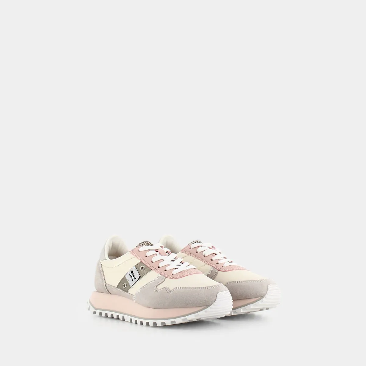 MILLEN01 white nude sneakers