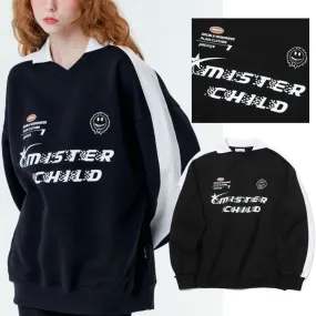 Mister Child | Unisex Long Sleeves Street Style Oversized Logo - Google-friendly SEO result.