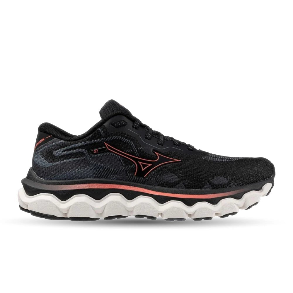 Mizuno Wave Horizon 7 Women's Running Shoes - Black/Dubarry