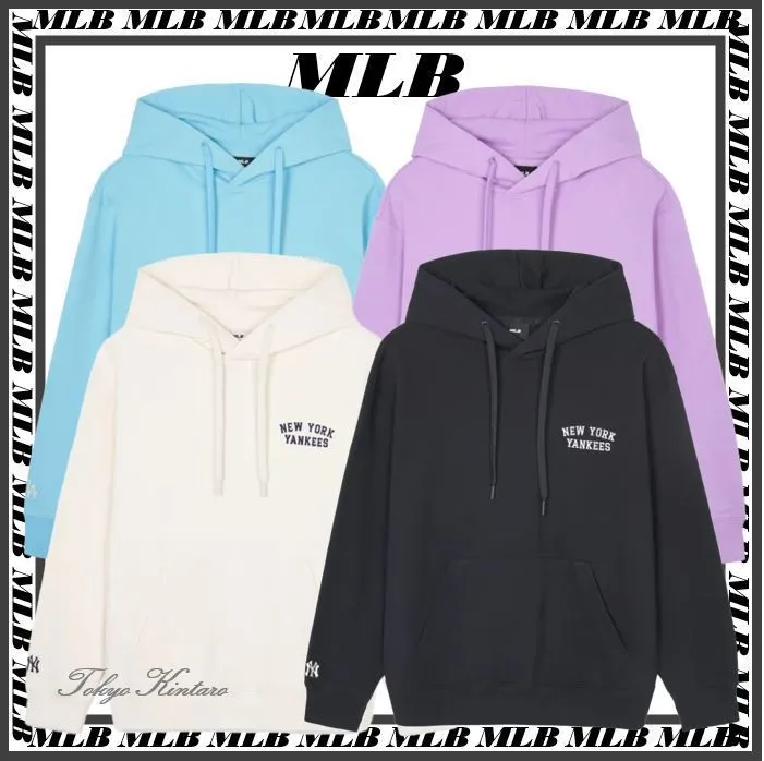 MLB Korea | Long Sleeve Hoodies | Street Style | Unisex | Logo