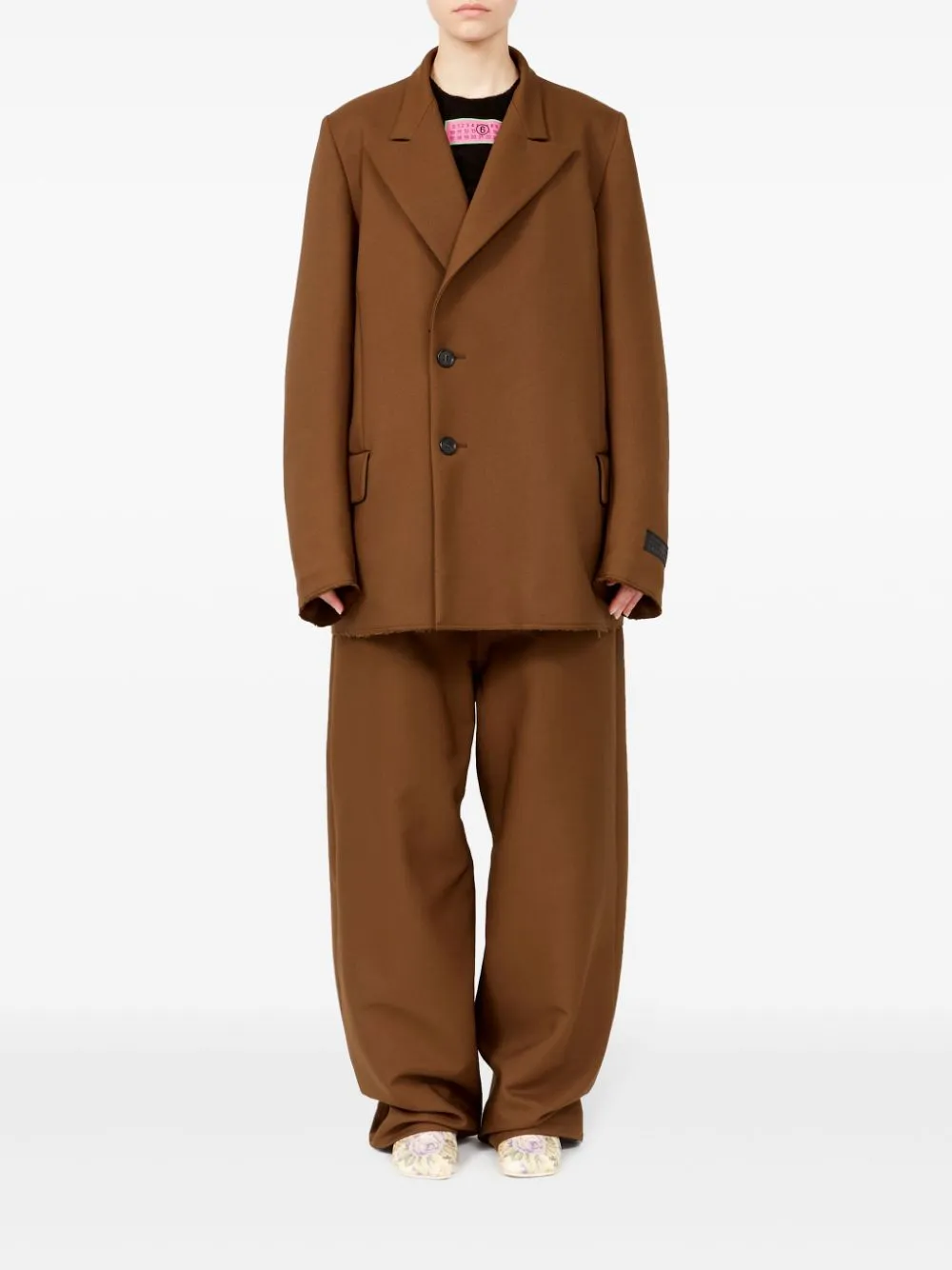 Mm6 Maison Margiela Coats Brown