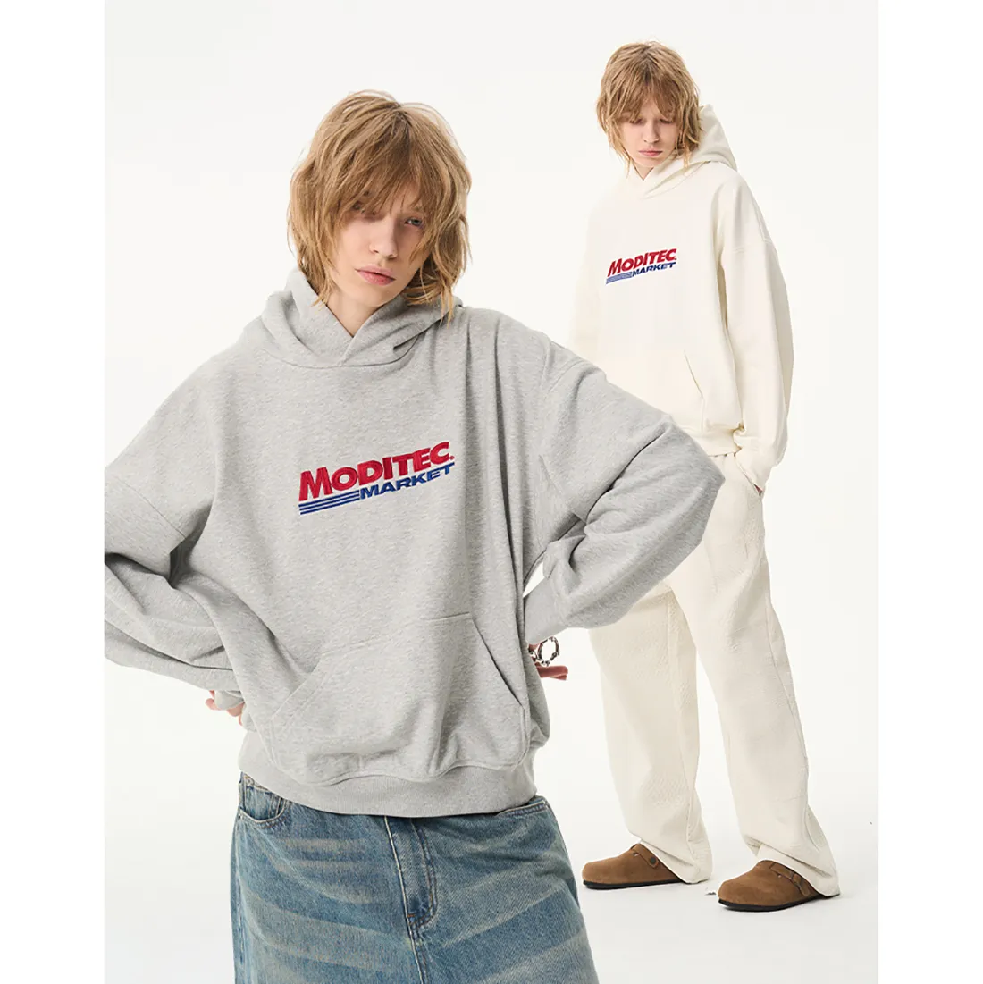 MODITEC | Unisex Blended Fabrics Street Style Long Sleeves Cotton Logo - Google SEO result: MODITEC Blended Fabrics Street Style