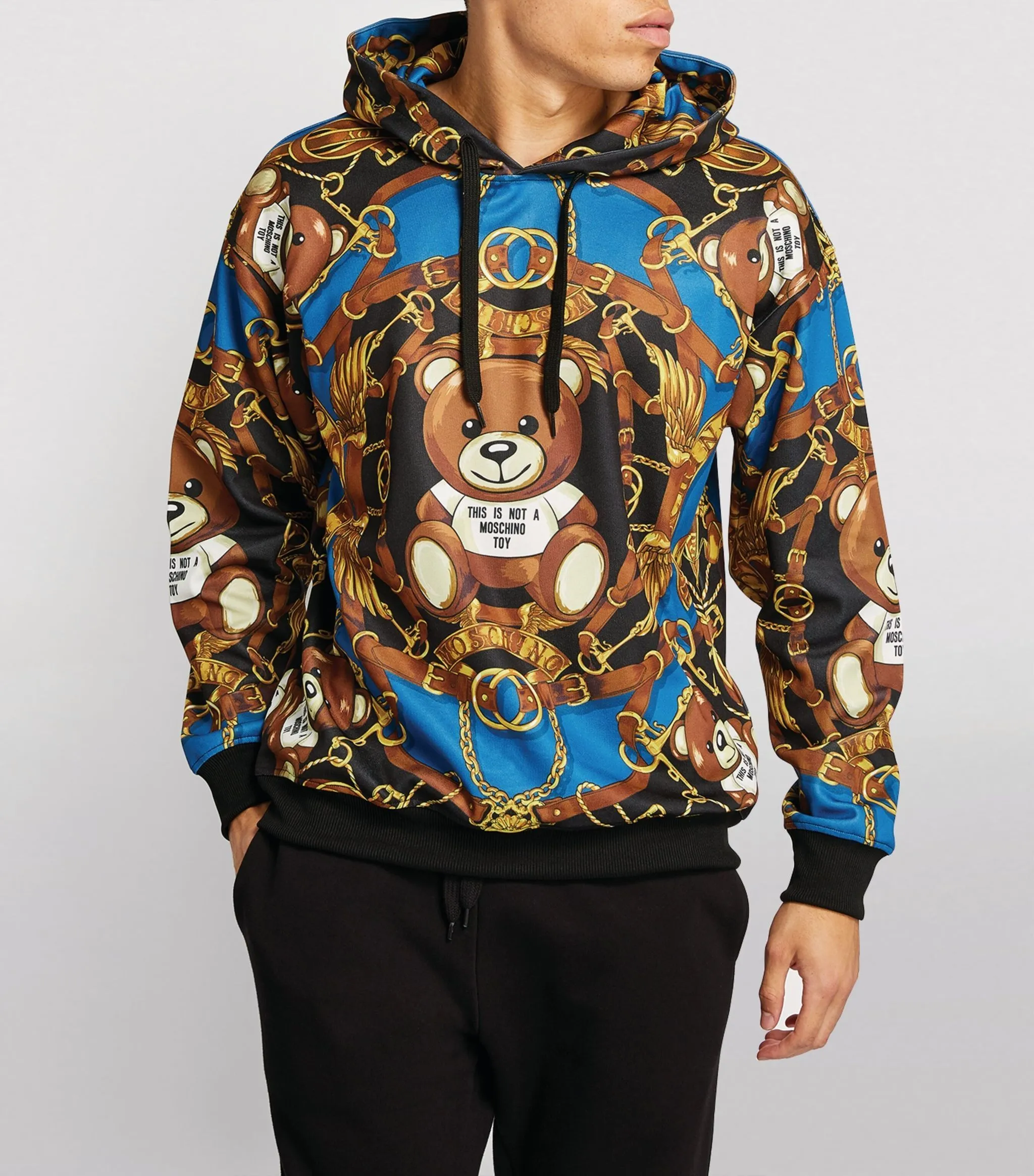 Moschino Unisex Long Sleeves Animal Patterns Cotton Logo