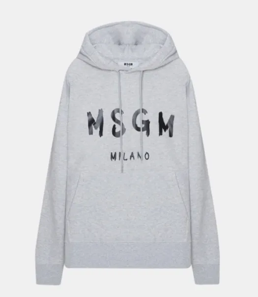 MSGM Unisex Street Style Hoodies with Logo Design