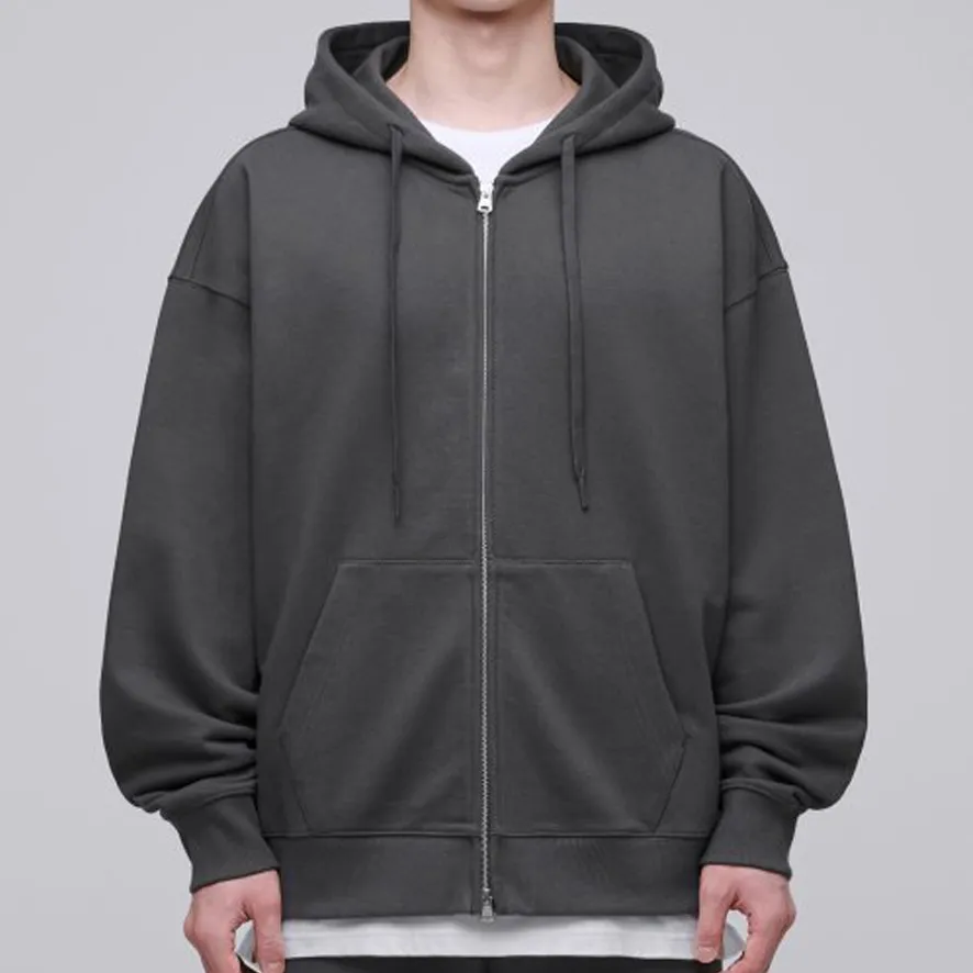 MUSINSA | Street Style Long Sleeves Plain Cotton Oversized Hoodies