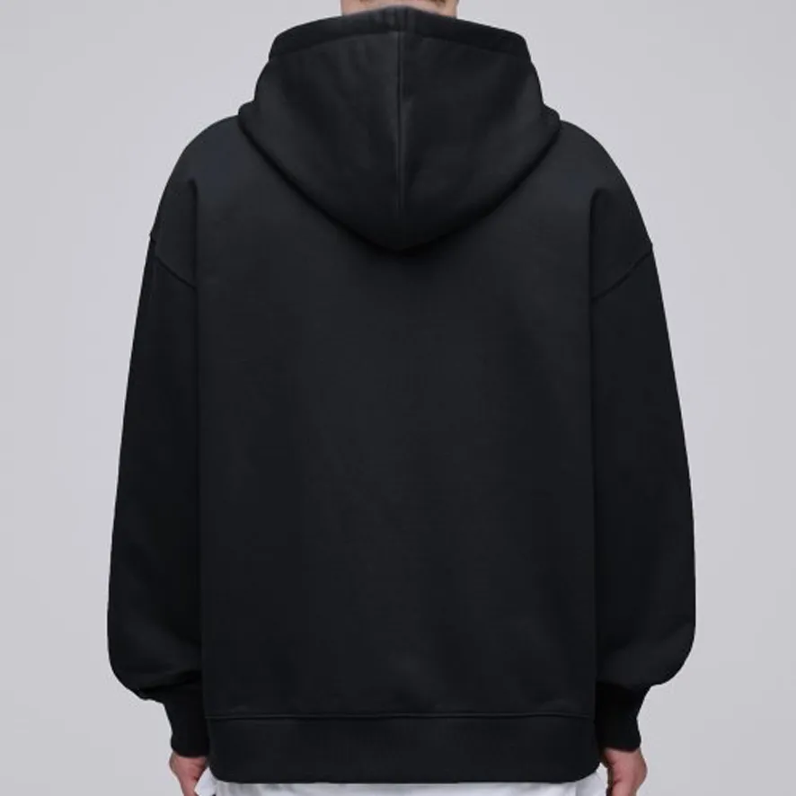 MUSINSA | Street Style Long Sleeves Plain Cotton Oversized Hoodies