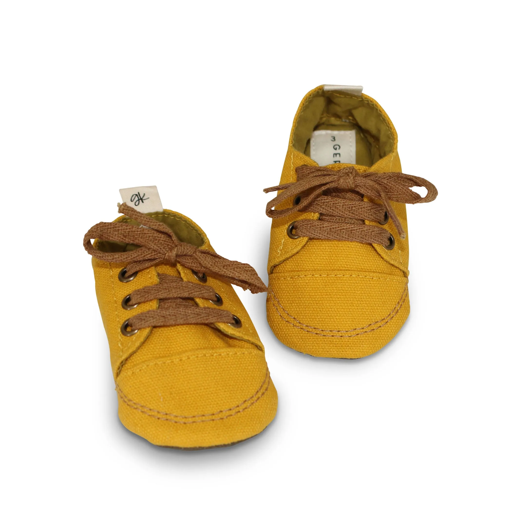 Mustard Yellow Soft Sole Sneakers.