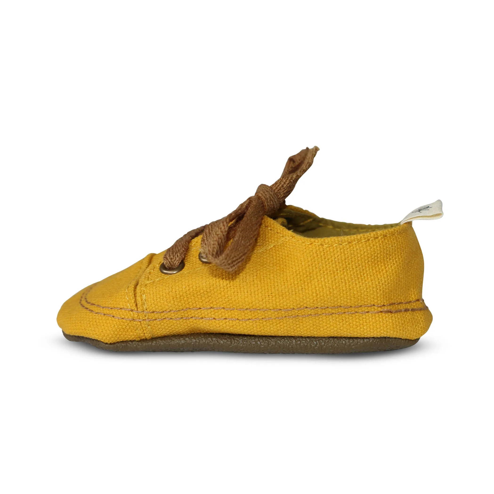 Mustard Yellow Soft Sole Sneakers.