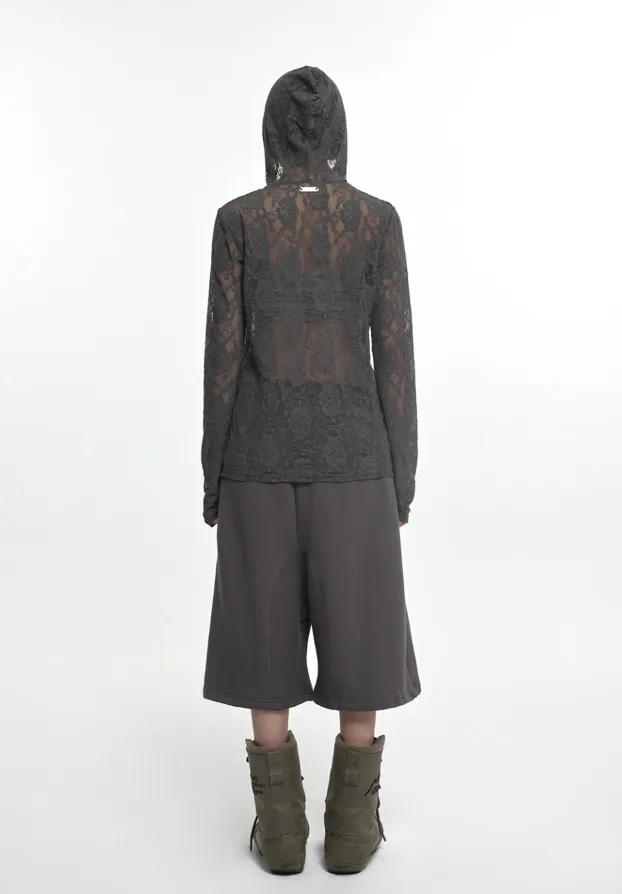 NACHE | Lace Hoodies & Sweatshirts with Street Style Long Sleeves.