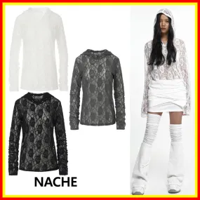 NACHE | Lace Hoodies & Sweatshirts with Street Style Long Sleeves.