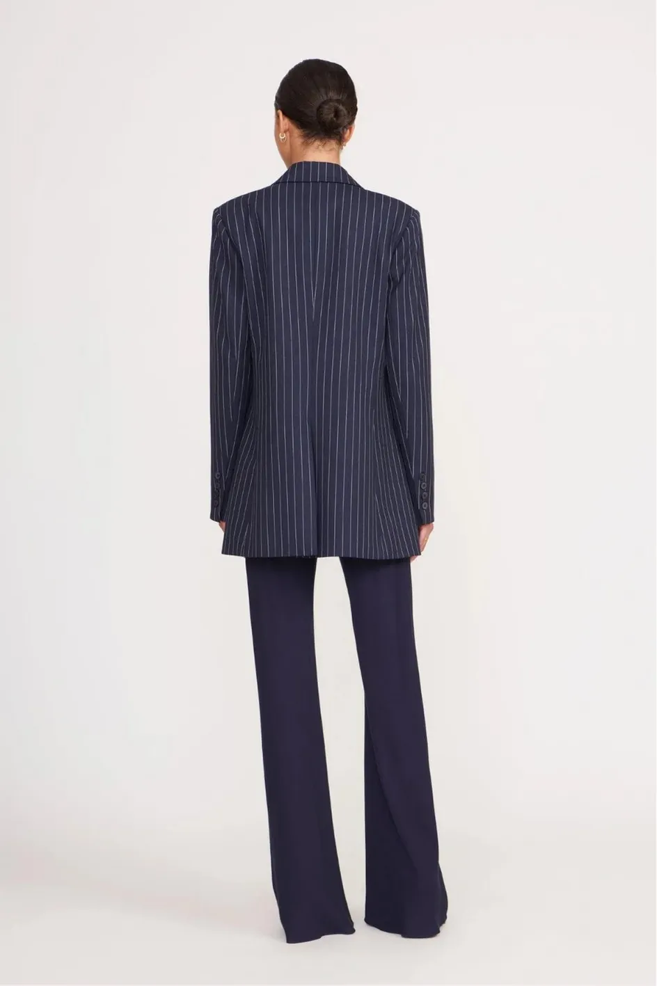 Navy Pinstripe Blazer