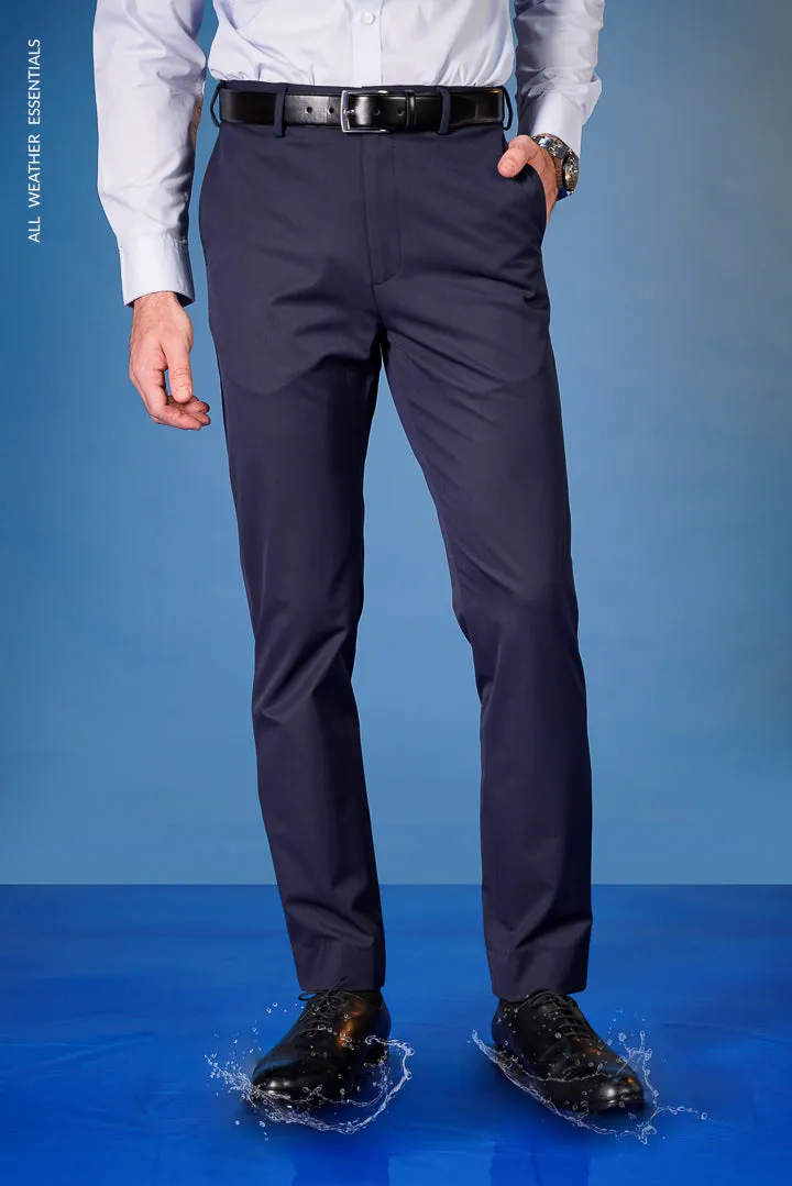 Navy Stretch Pants for All Weather Conditions.