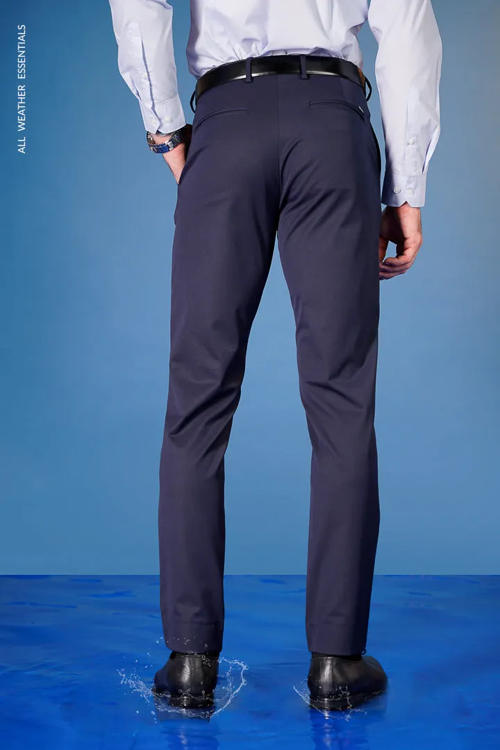 Navy Stretch Pants for All Weather Conditions.