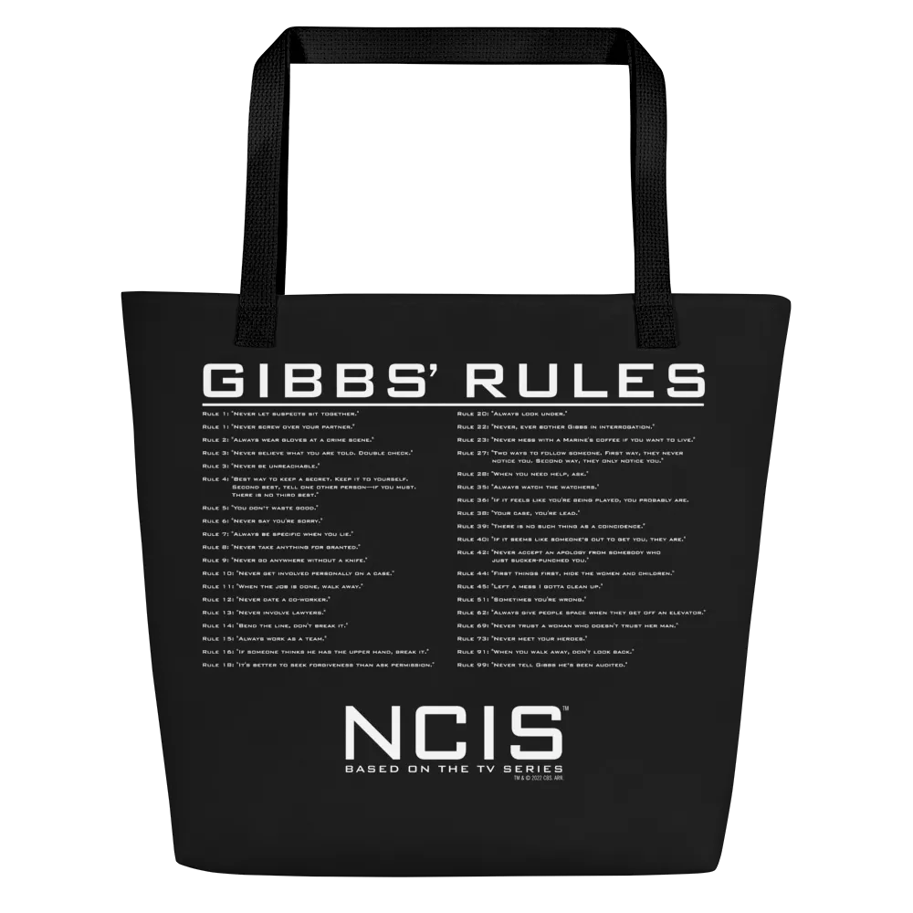 NCIS Gibbs Rules Premium Tote Bag