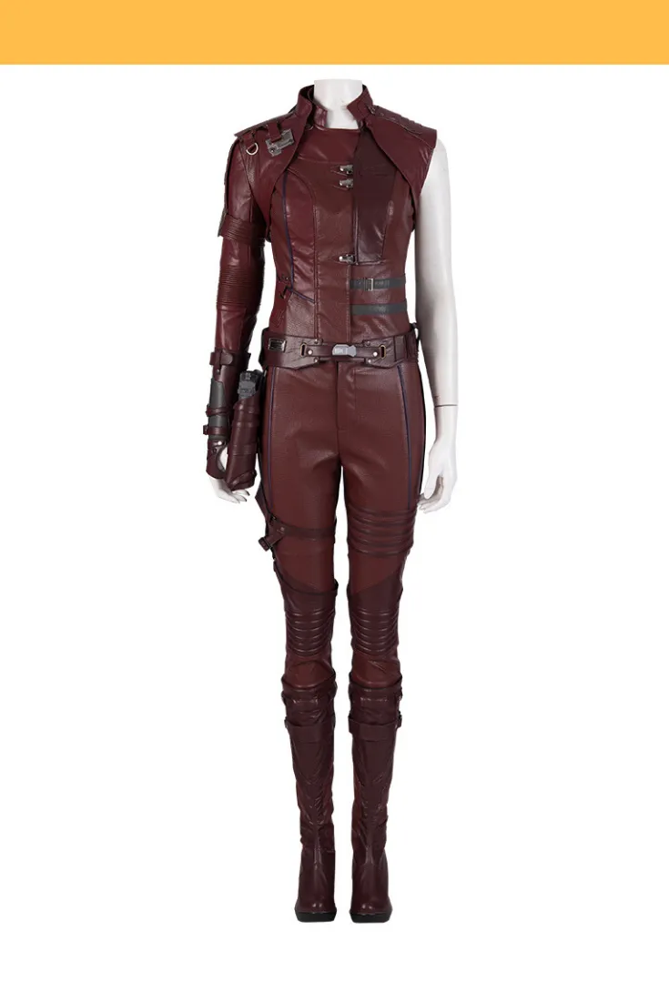 Nebula Endgame Cosplay Costume - High-Quality PU Leather.