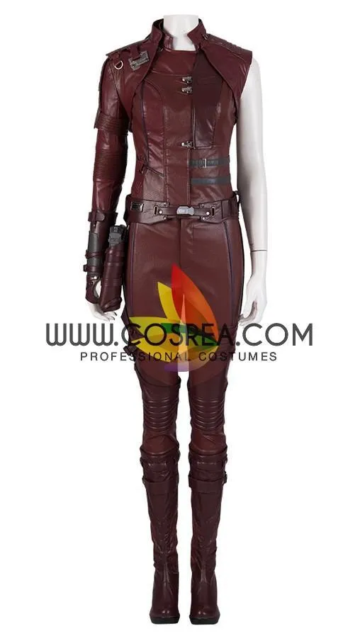 Nebula Endgame Cosplay Costume - High-Quality PU Leather.