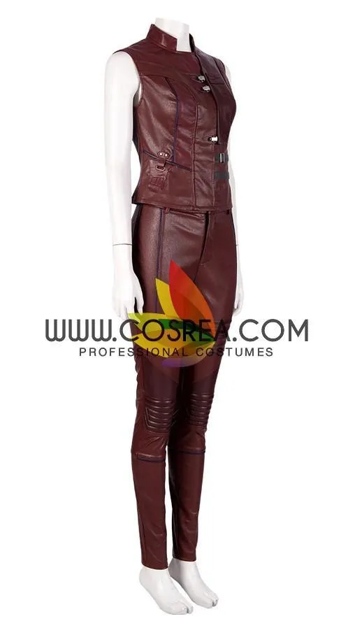 Nebula Endgame Cosplay Costume - High-Quality PU Leather.