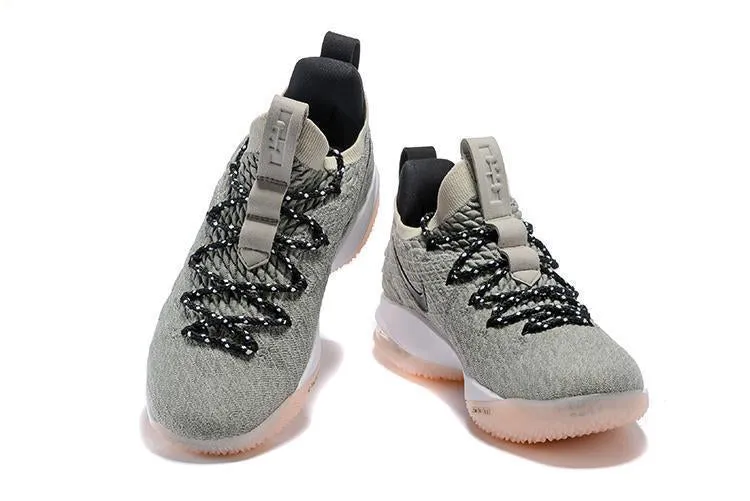 Nike Lebron XV 15 Low EP LT Grey White Men Shoes Sale Size US7,8,8.5,9,10,11,12