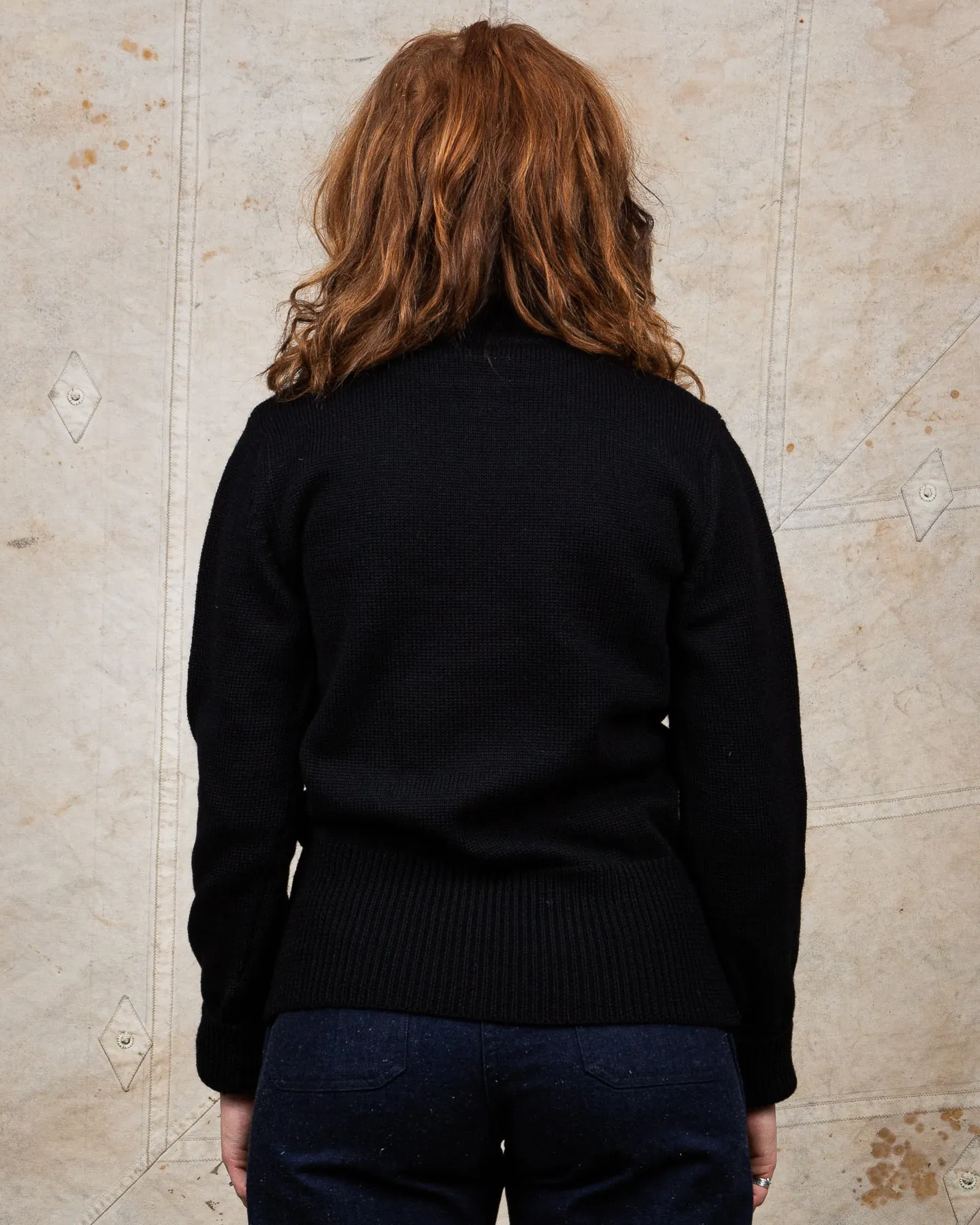 North Sea Clothing Cadet Wool Sweater Black