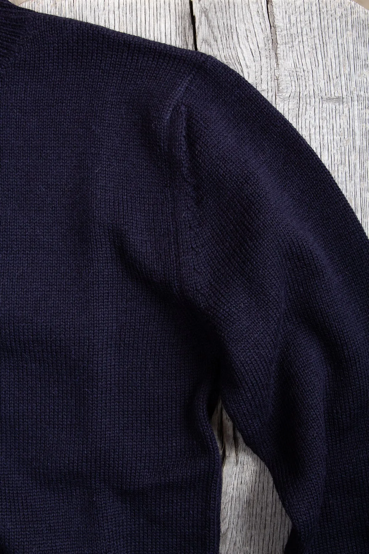 North Sea Clothing Cadet Wool Sweater Navy