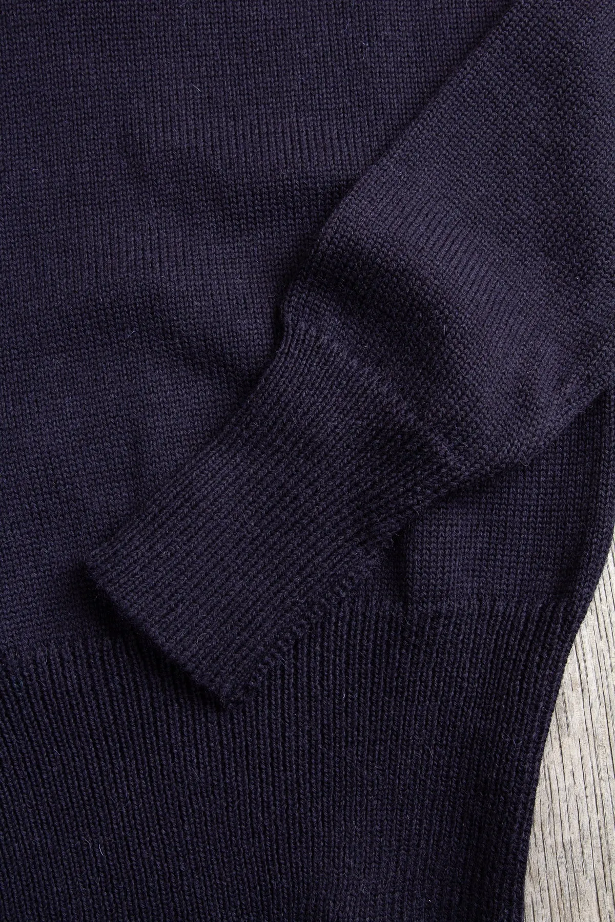 North Sea Clothing Cadet Wool Sweater Navy