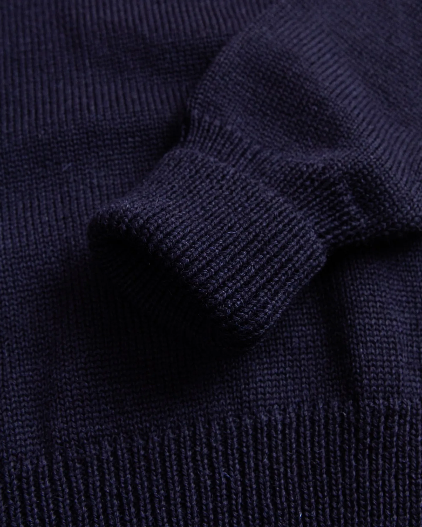 North Sea Clothing Cadet Wool Sweater Navy