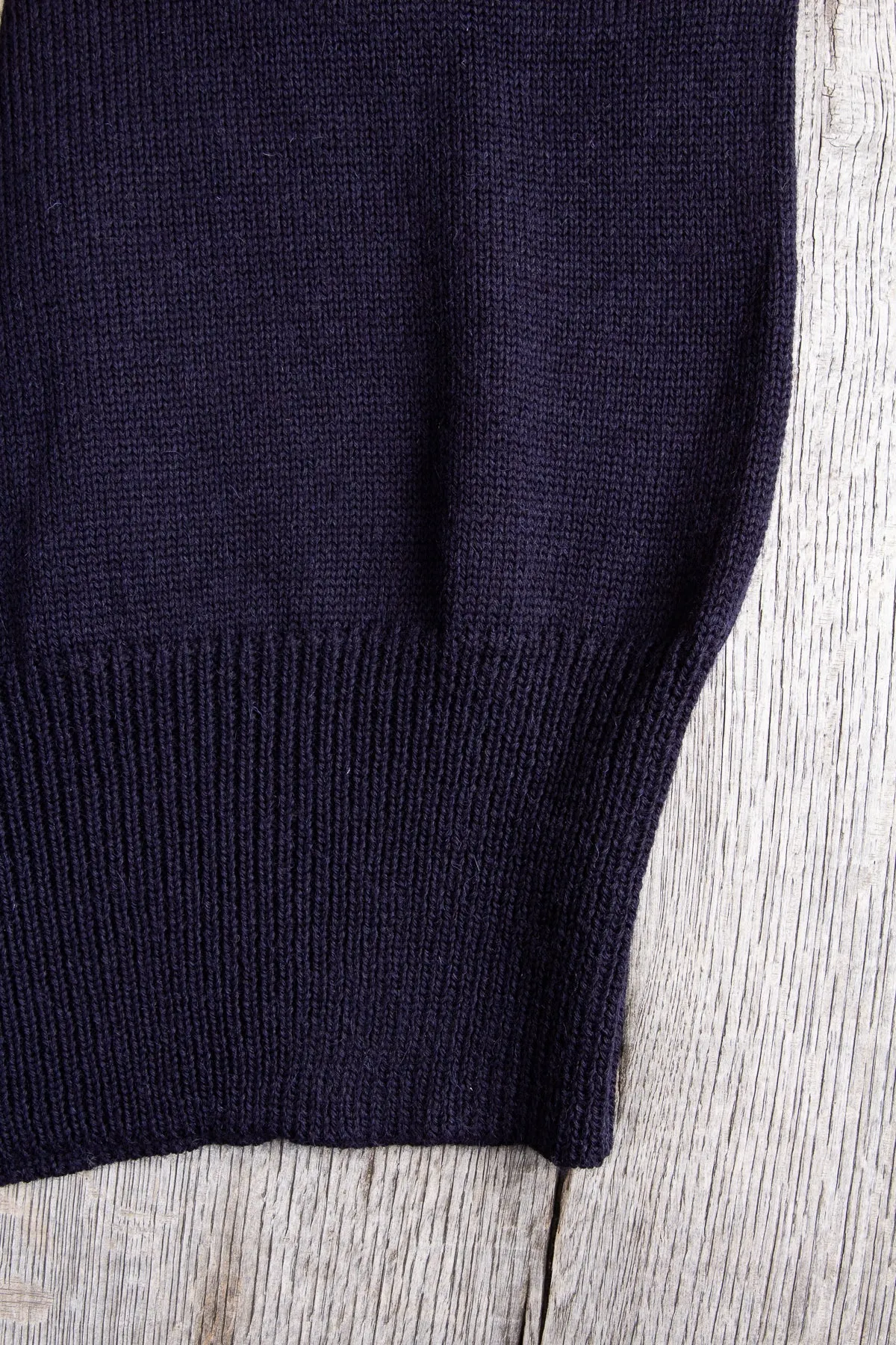 North Sea Clothing Cadet Wool Sweater Navy