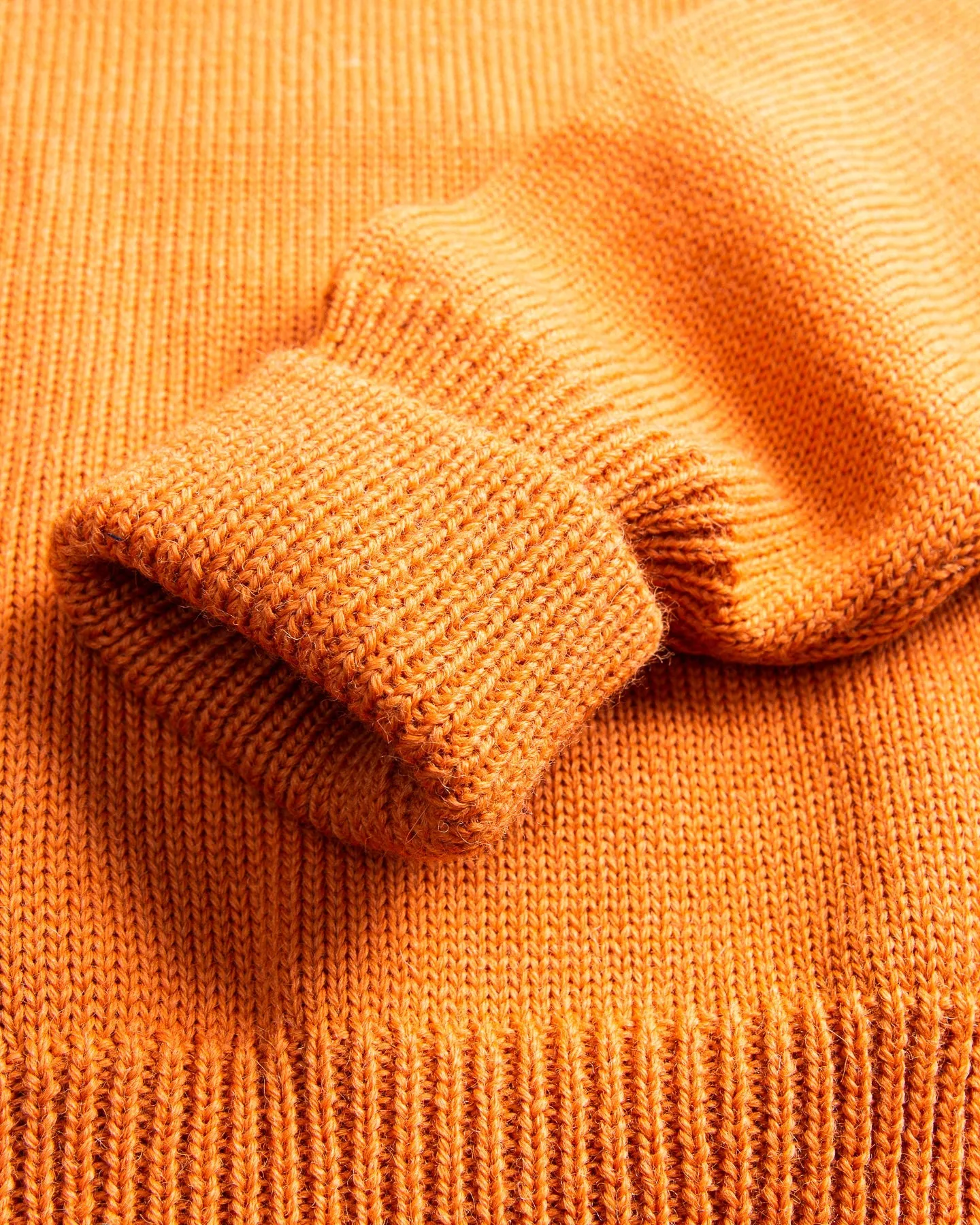 North Sea Clothing Cadet Wool Sweater Orange