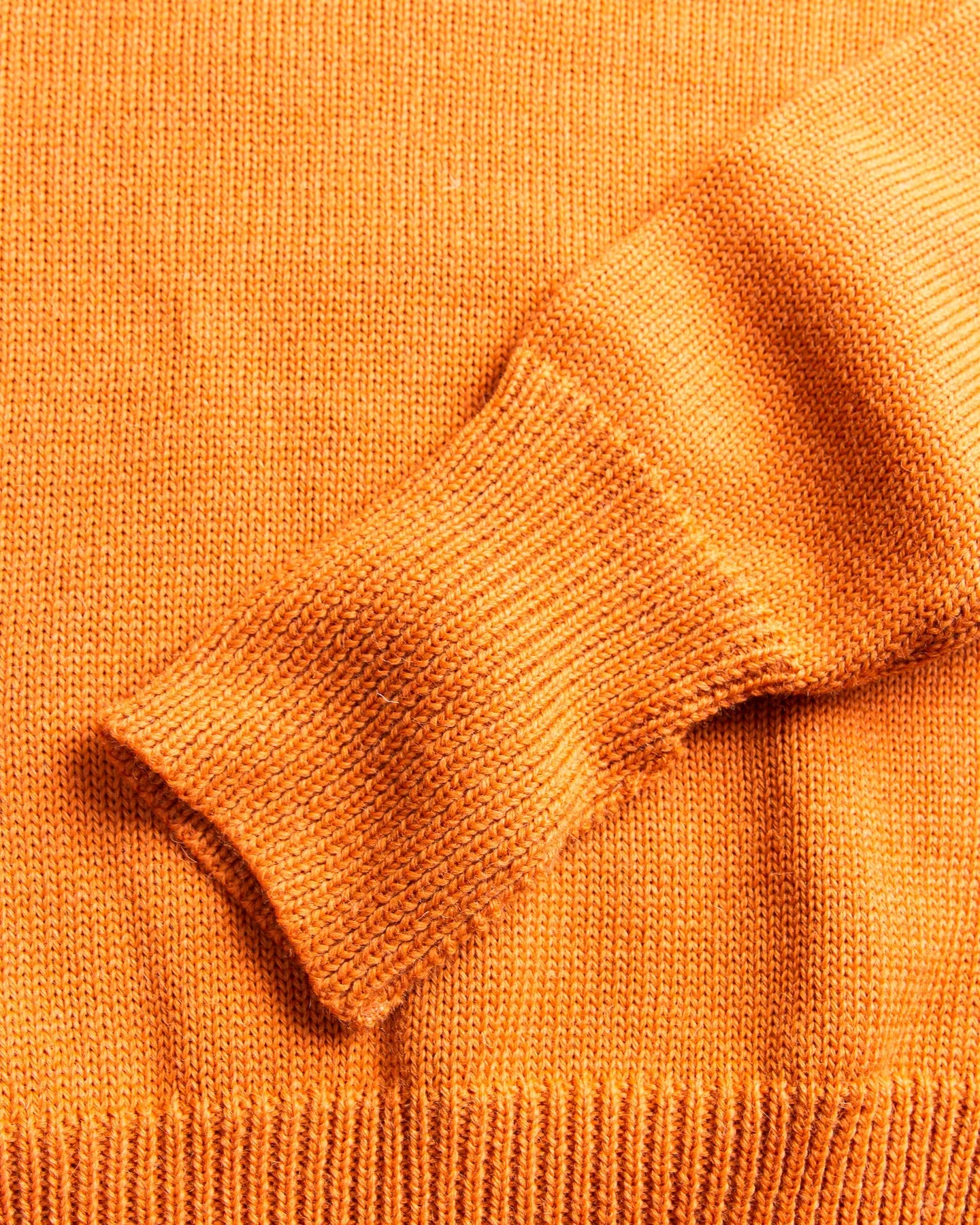 North Sea Clothing Cadet Wool Sweater Orange