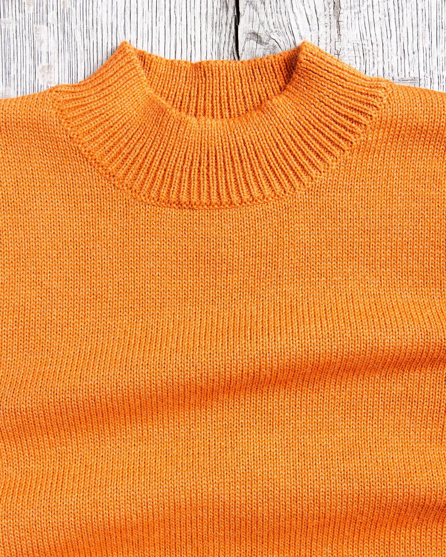 North Sea Clothing Cadet Wool Sweater Orange