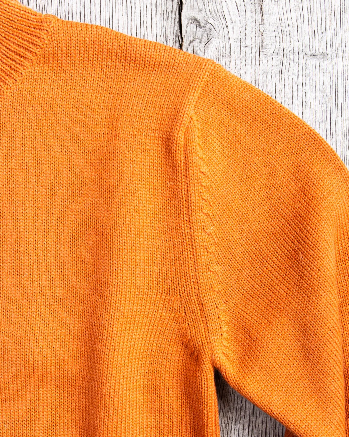 North Sea Clothing Cadet Wool Sweater Orange