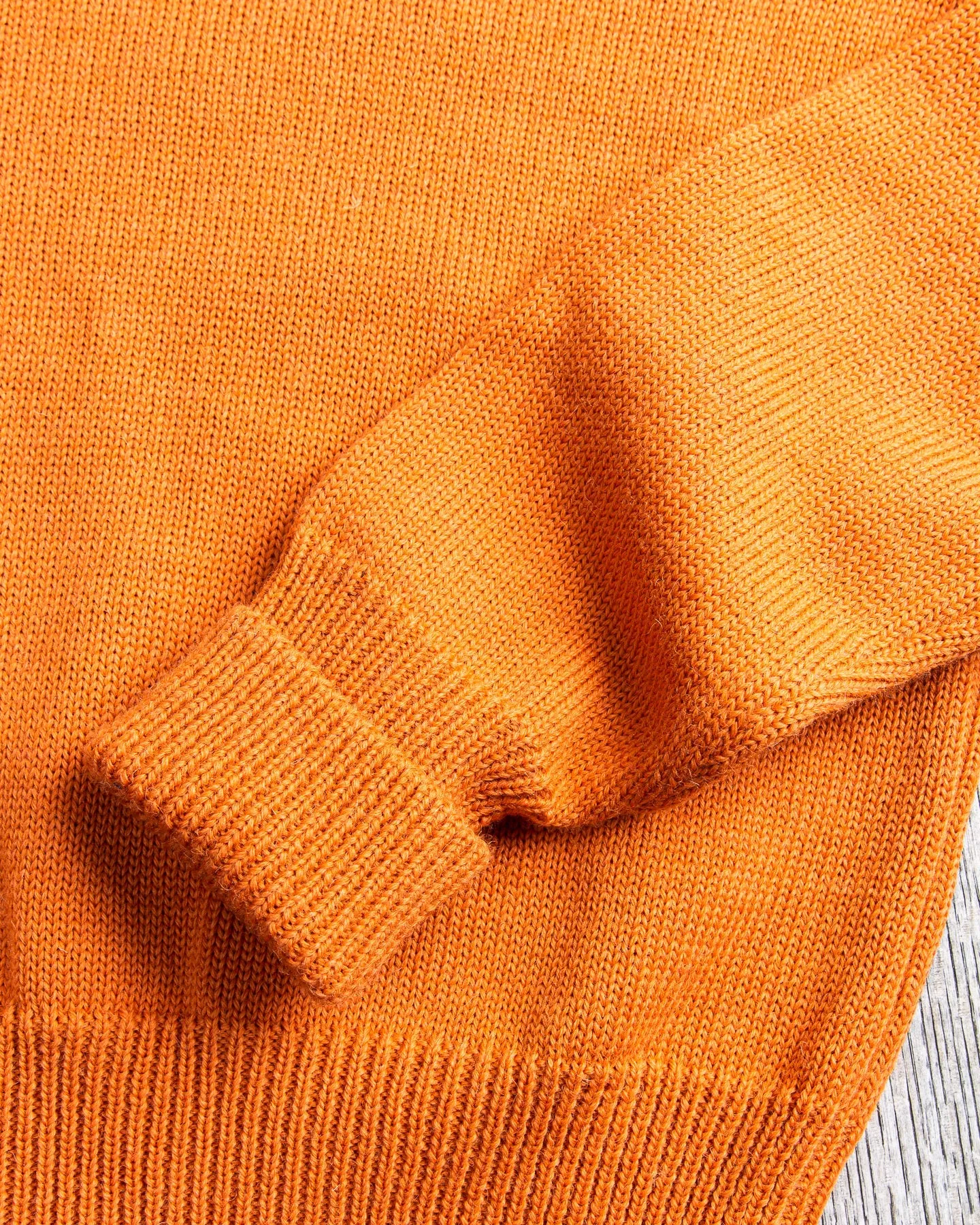 North Sea Clothing Cadet Wool Sweater Orange