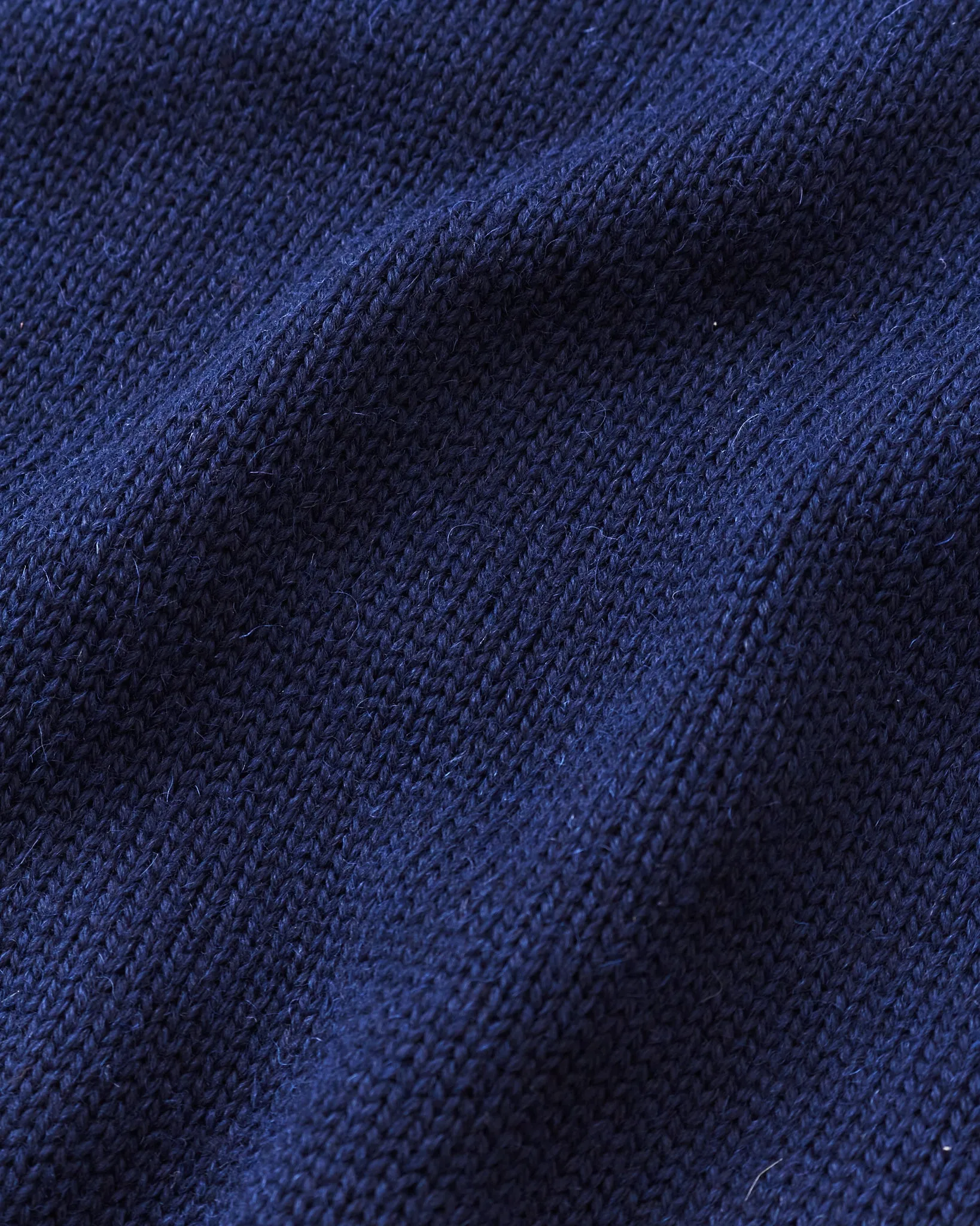 North Sea Clothing The Submariner Roll Neck Wool Sweater Navy