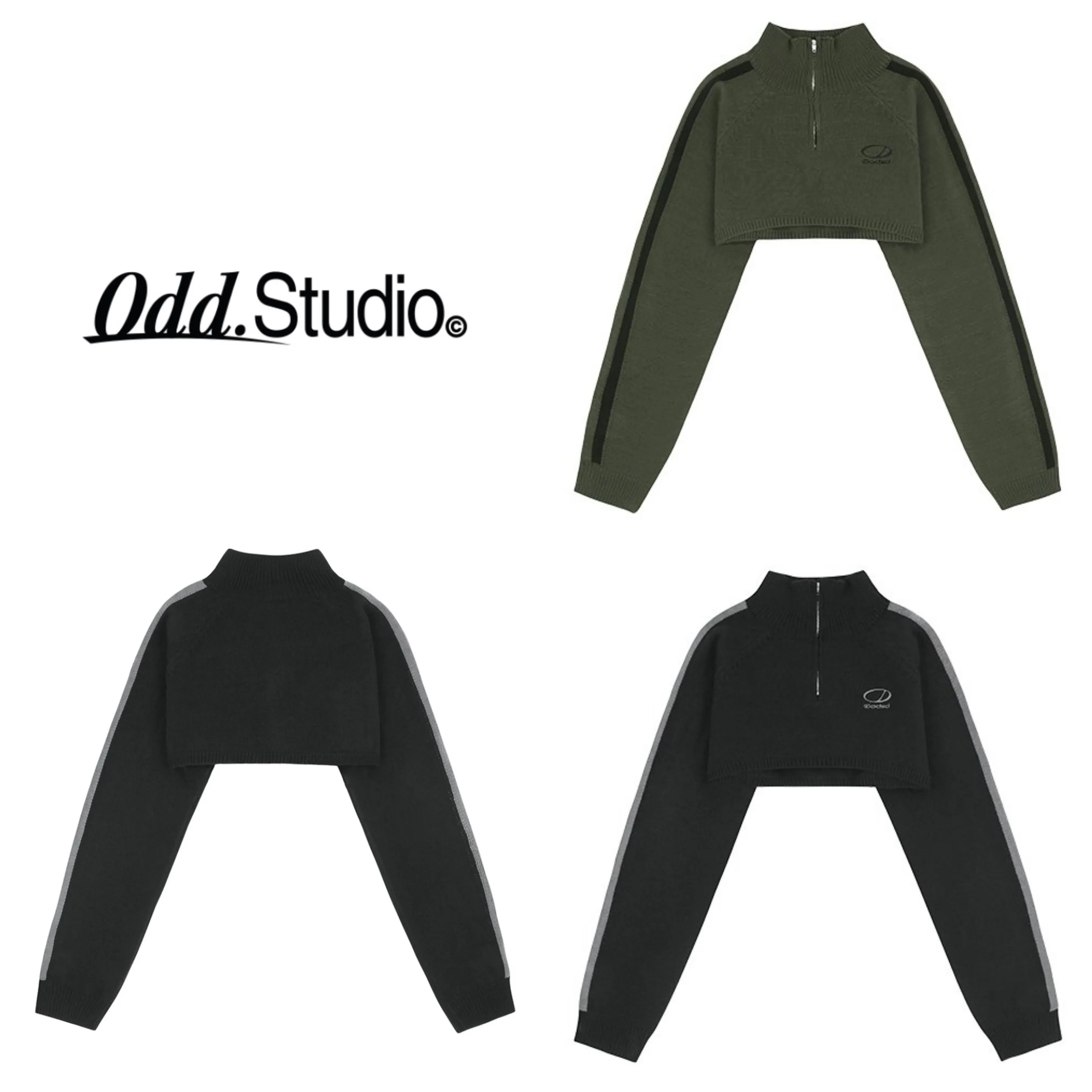 Odd Studio | Unisex Long Sleeves Logo Hoodies & Sweatshirts for Street Style