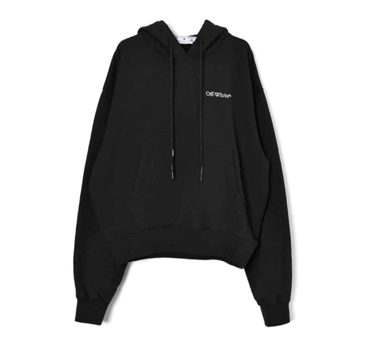 Off-White Unisex Street Style Cotton Logo Hoodies with Long Sleeves