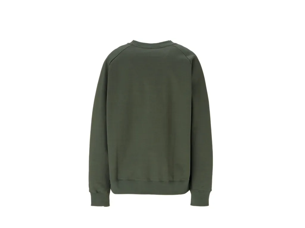 Onitsuka Tiger Crew Neck Long Sleeves Plain Cotton Logo - Street Style Option