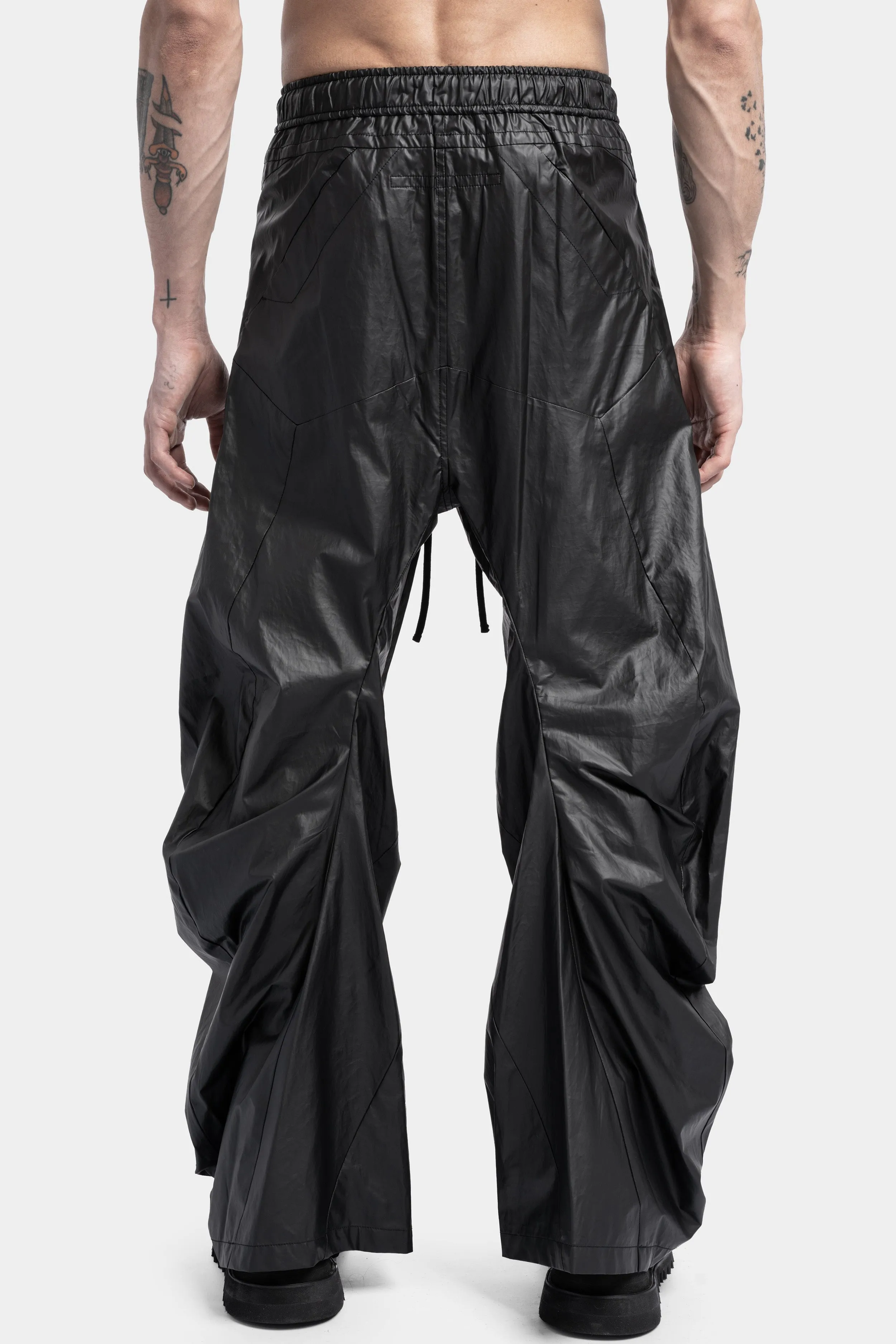 Oversized Laminated Trousers