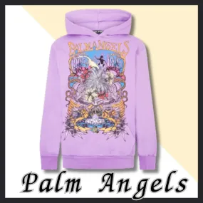 Palm Angels - Street Style Long Sleeves Cotton Logo Skater Style: Shop Now