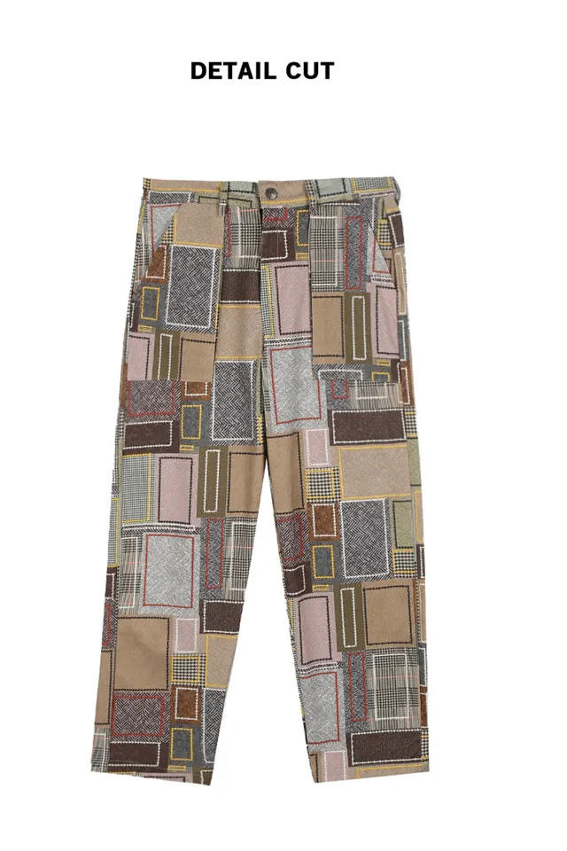 Patchwork Work Pants