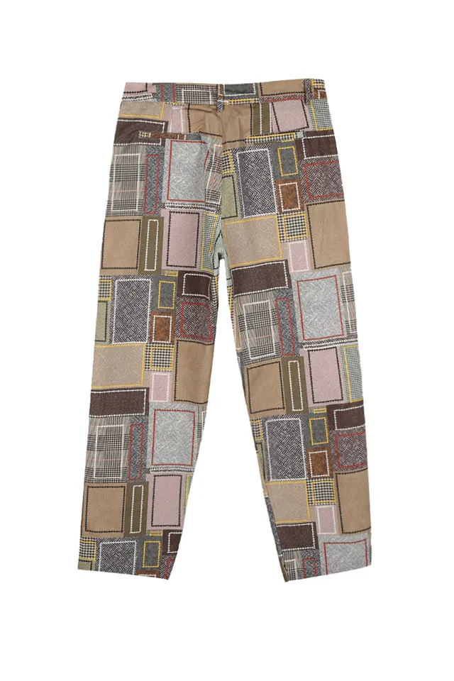 Patchwork Work Pants