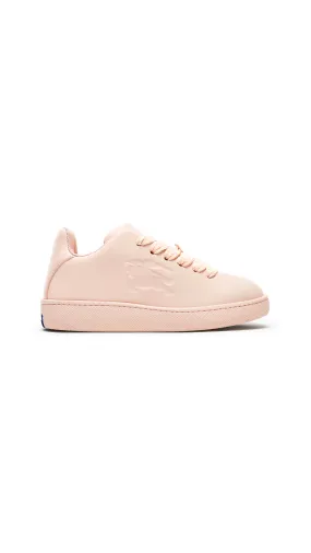 Pink Leather Box Sneakers