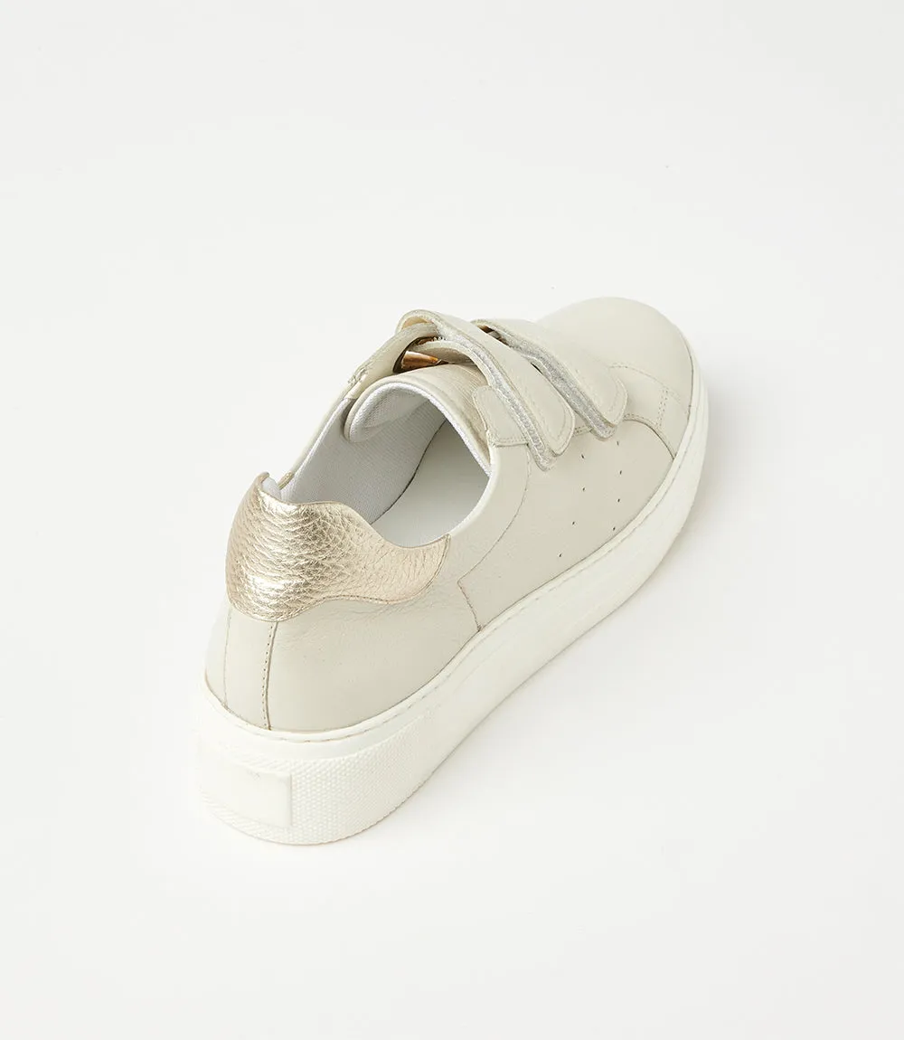 Platform sneakers with Velcro straps.