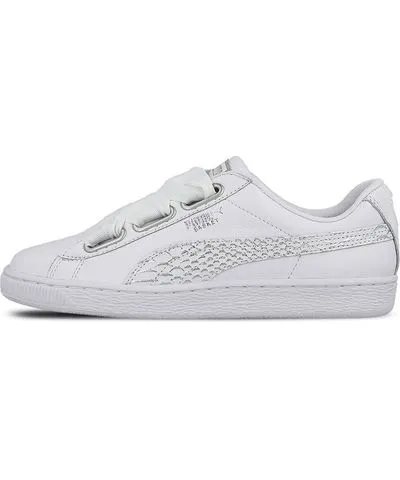 PUMA Basket Heart Oceanaire Leisure Board Shoes White