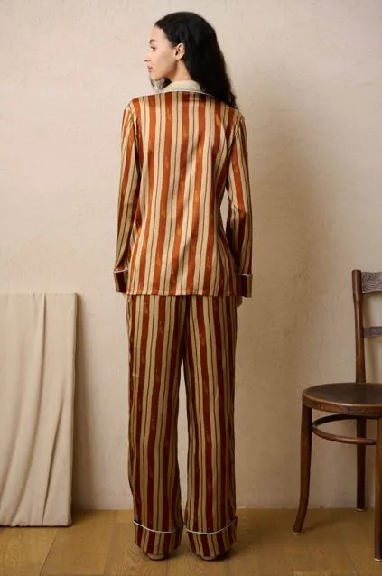 Pure Silk Stripe PJs - In Stock, 3-Day Delivery