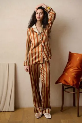 Pure Silk Stripe PJs - In Stock, 3-Day Delivery