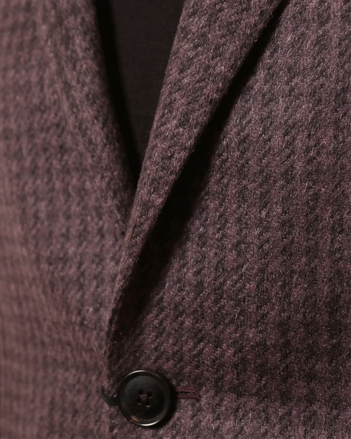 Purple Dark Grey Cashmere Blend Checked Sportcoat