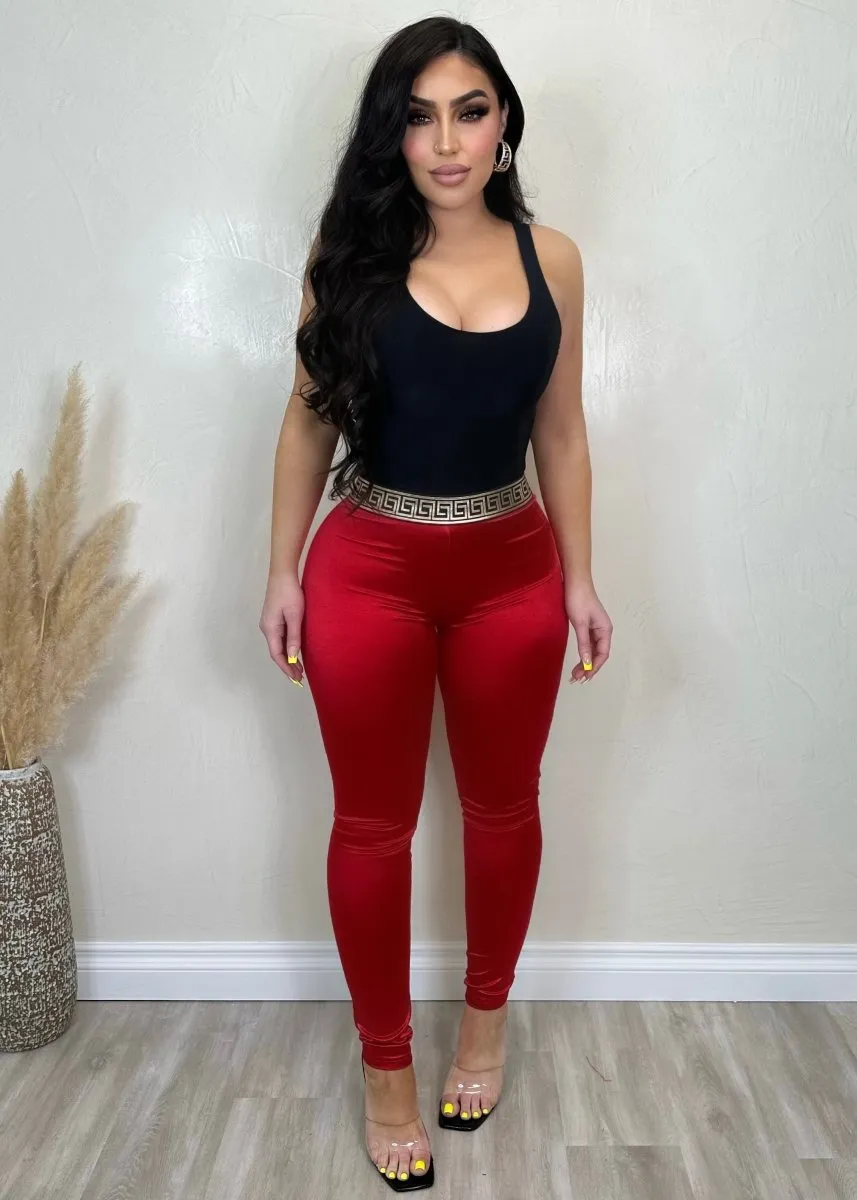 Red Ivy Pants.