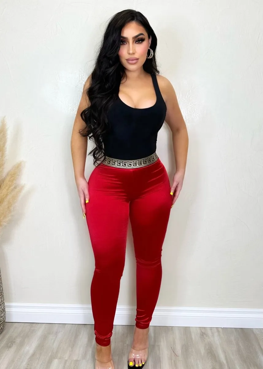 Red Ivy Pants.