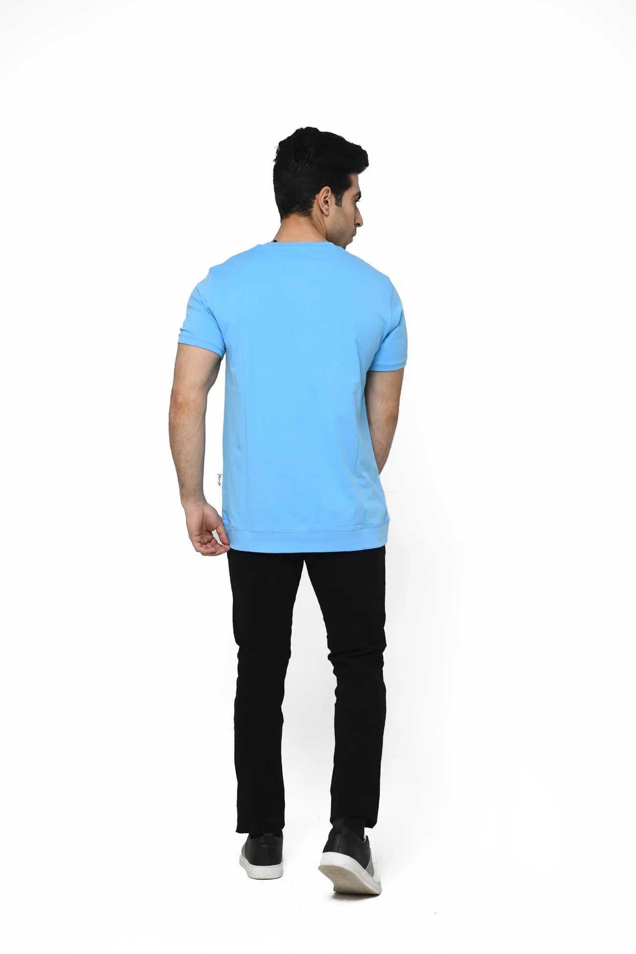 Relaxed Fit T-Shirt with Ribbed Hem - Comfortable Loose-Fitting Tee with Ribbed Hem