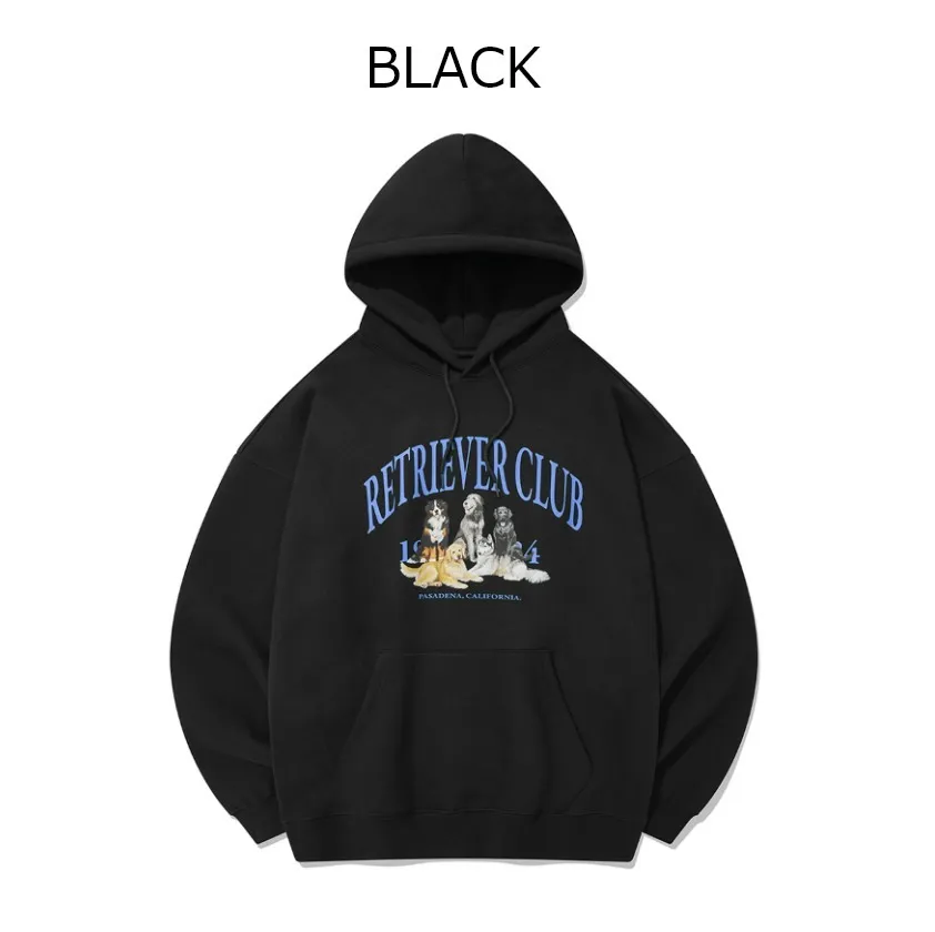 Retriever Club | Unisex Street Style Oversized Hoodies with Long Sleeves